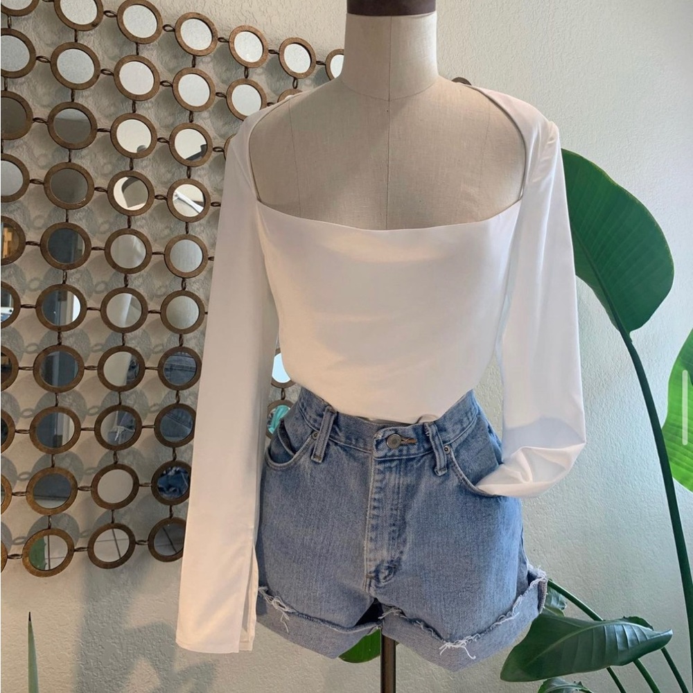 Backless Drape Blouse